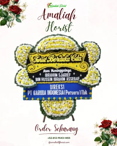 Papan Bunga Duka di Serdang Wetan